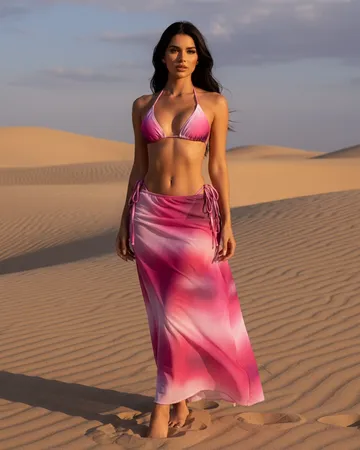 Traje de baño Flamingo — edición limitada de Zolara, rosa en movimiento